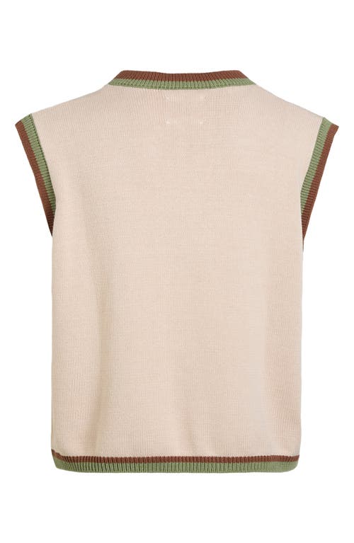 Shop Found Oversize Argyle Cotton V-neck Sweater Vest