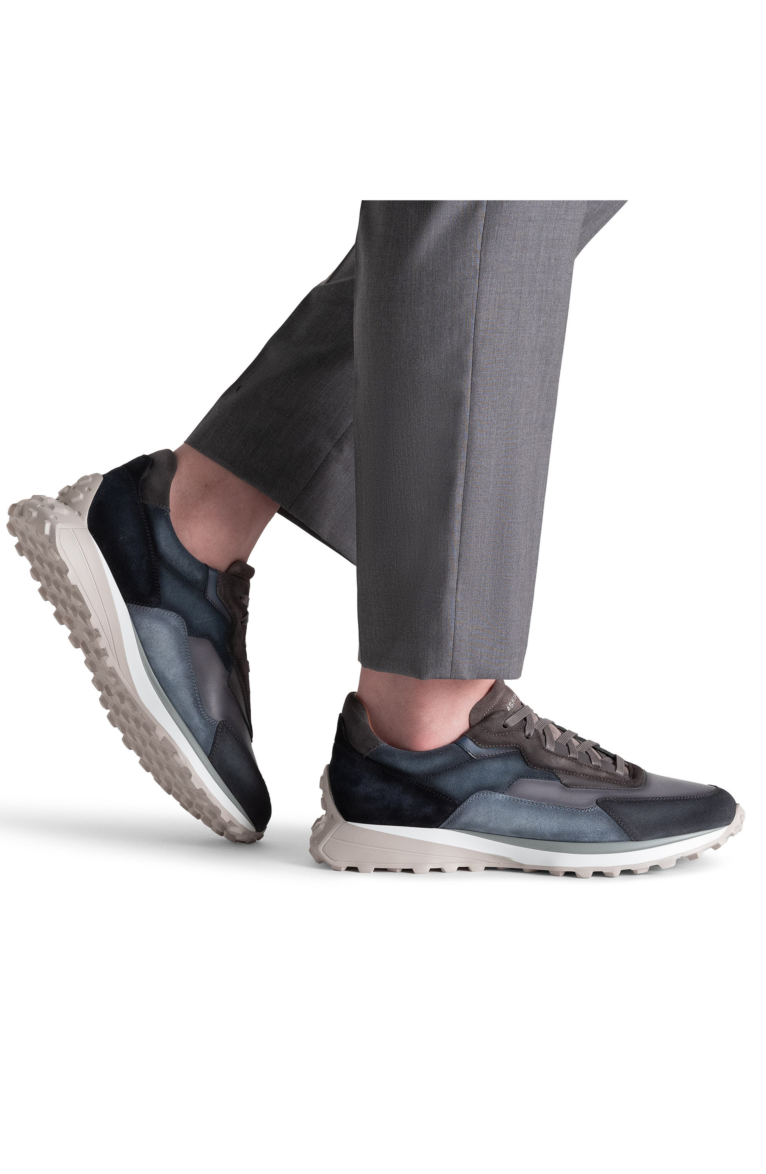 Magnanni Onyx Water Resistant Sneaker, Alternate, color, Navy And Grey