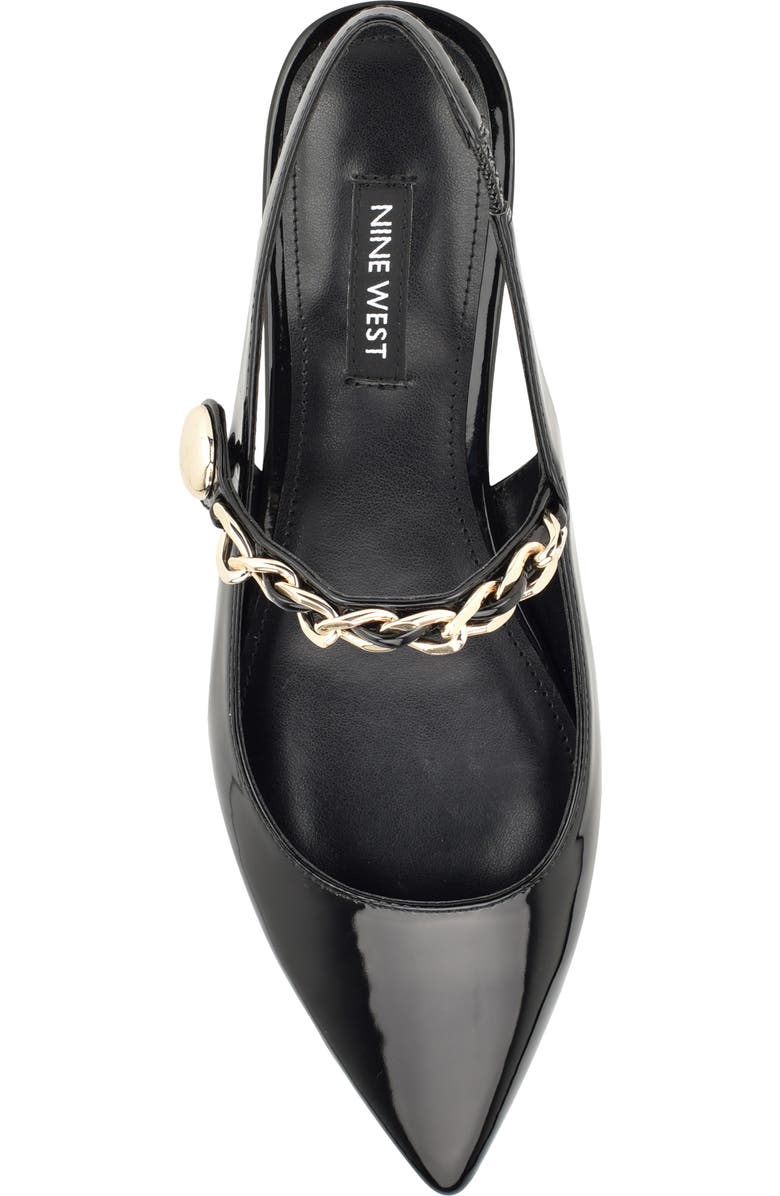 Nine West Brulia Slingback Pointed Toe Flat, Alternate, color,