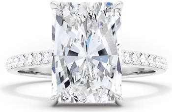 Radiant Cut Pavé Lab Grown Diamond Ring