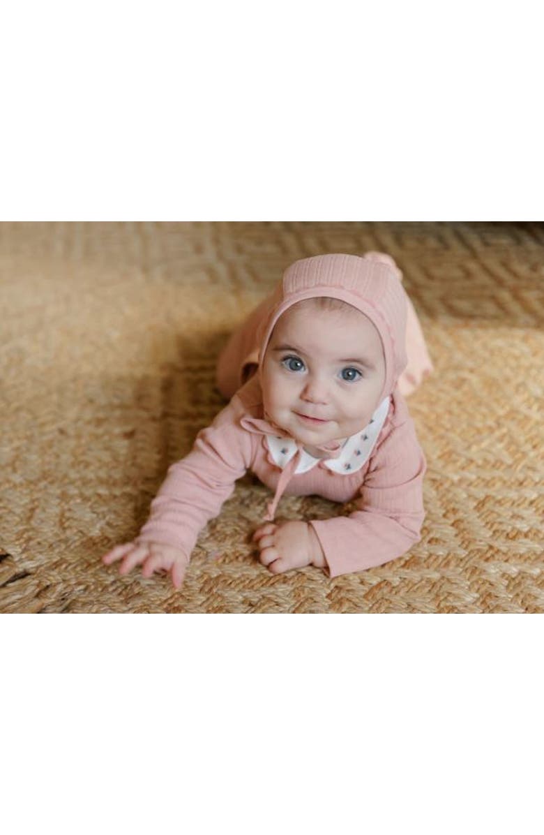 Ely's & Co. Looms Wave Collection - Tulip Collar Footie, Alternate, color, Rose Tulip