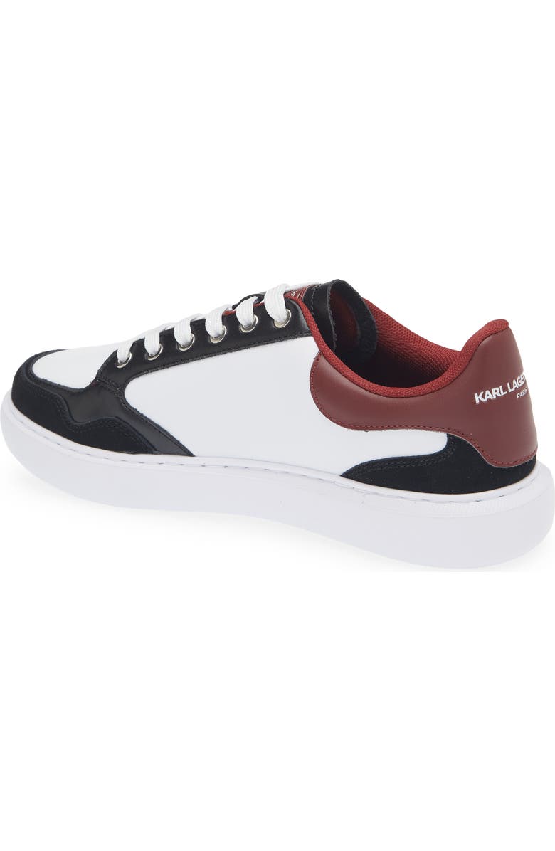 KARL LAGERFELD PARIS Leather Low Top Sneaker, Alternate, color,