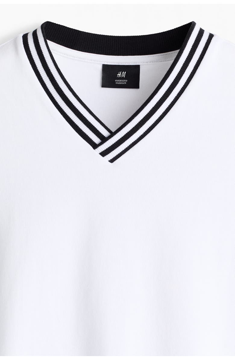H&M Oversized Fit Cotton T-shirt, Alternate, color, White