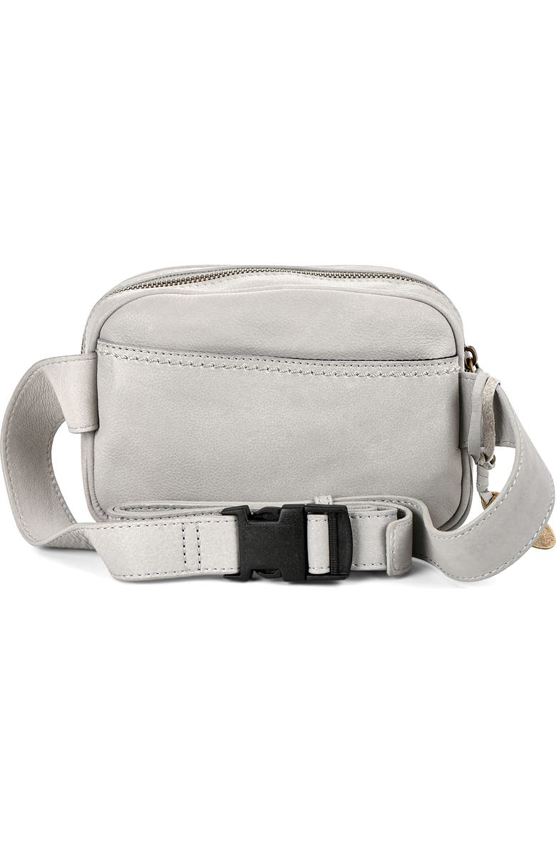 Børn Millport Woven Leather Belt Bag, Alternate, color, Dove