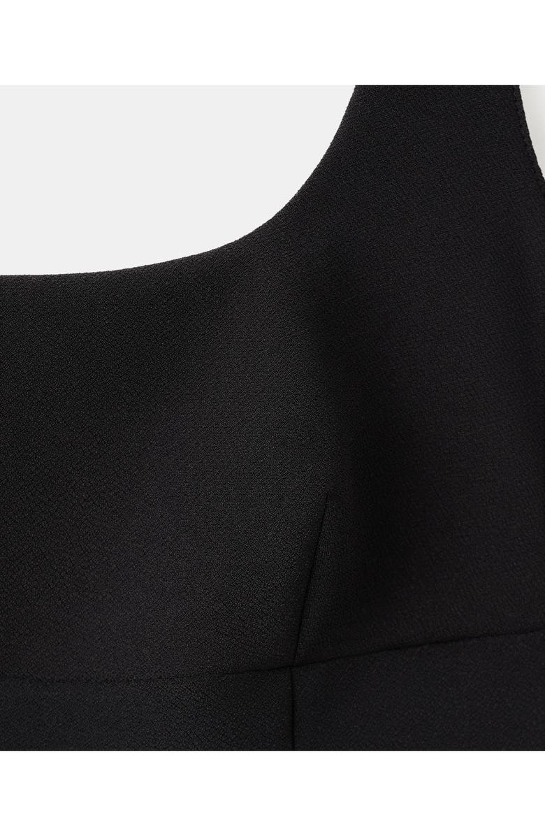 MANGO Sleeveless Midi Dress, Alternate, color, Black