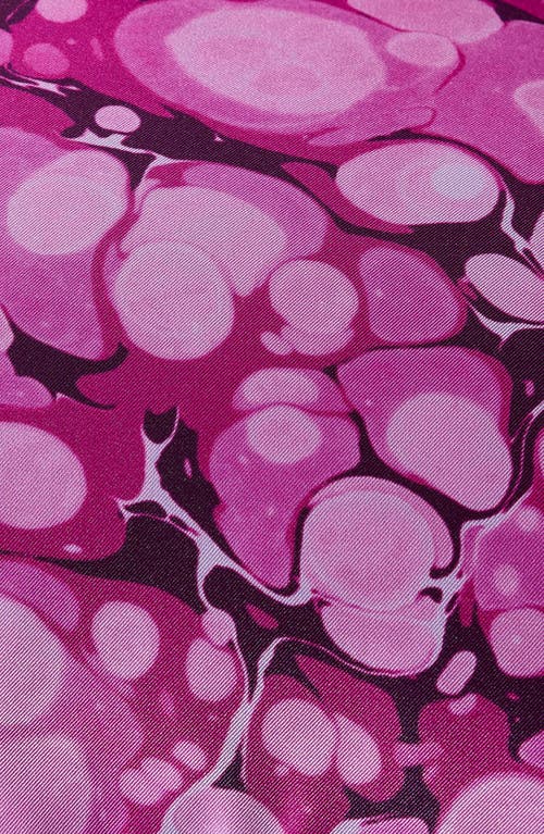 Jonathan Adler Marbleized Silk Pillow In Pink