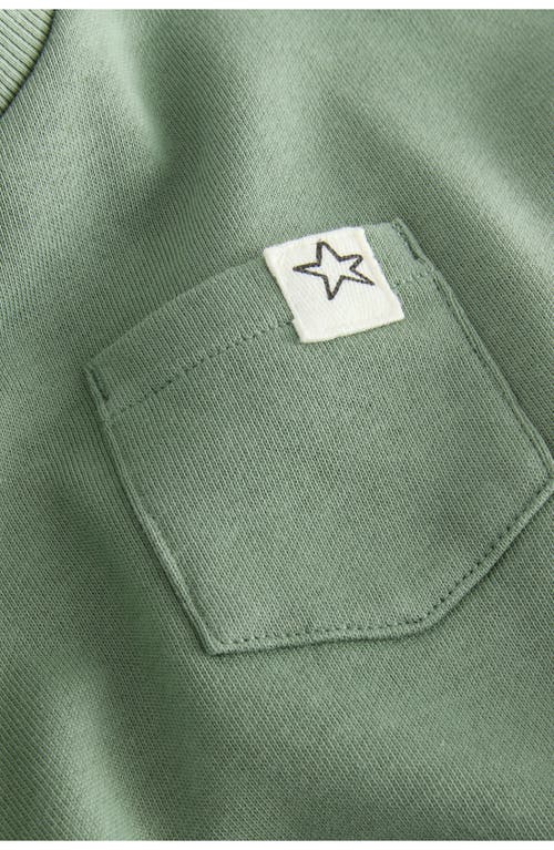 Next Kids' Long Sleeve Pocket T-shirt & Leggings Set In Green