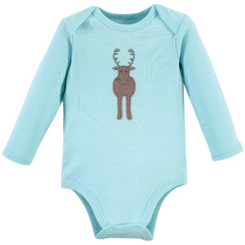 Hudson Baby Cotton Long-sleeve Bodysuits 5-pack In Multi