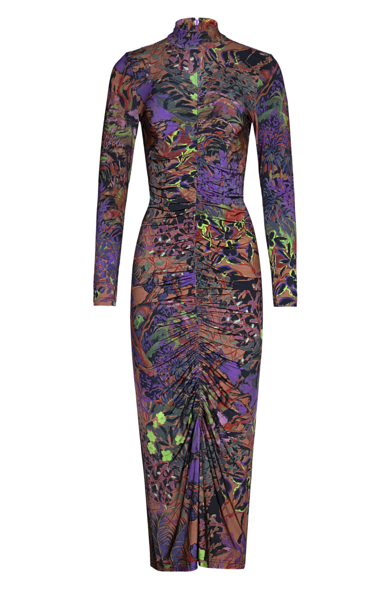 Alonia Jersey Ruched Midi Dress, Main, color, Horae