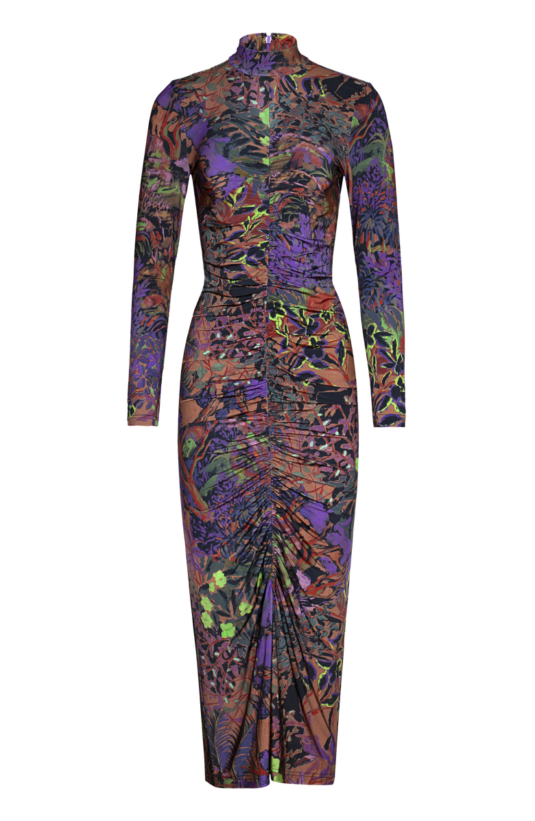 Untitled in Motion Alonia Jersey Ruched Midi Dress, Main, color, Horae