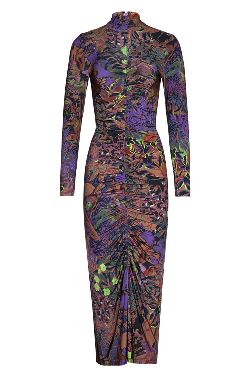 Untitled in Motion Alonia Jersey Ruched Midi Dress in Horae  product