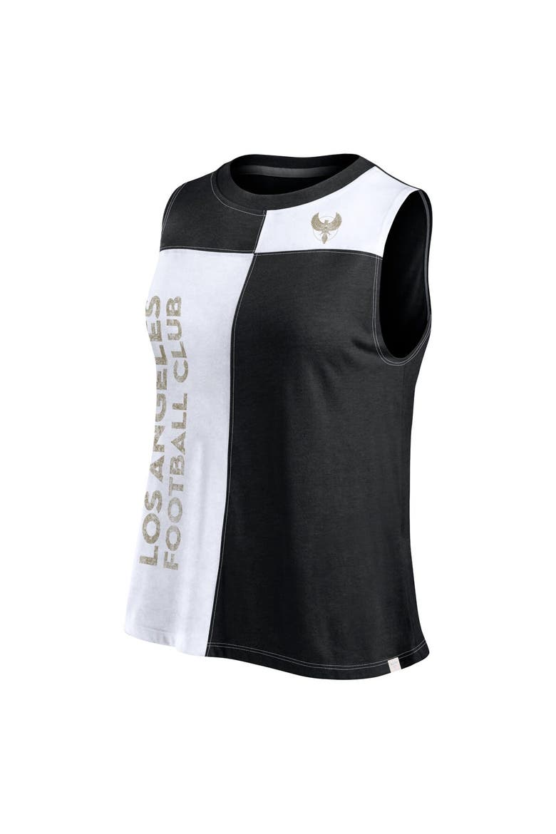 Women's Fanatics Branded Black LAFC Script Colorblock Tank Top, Alternate, color, Black