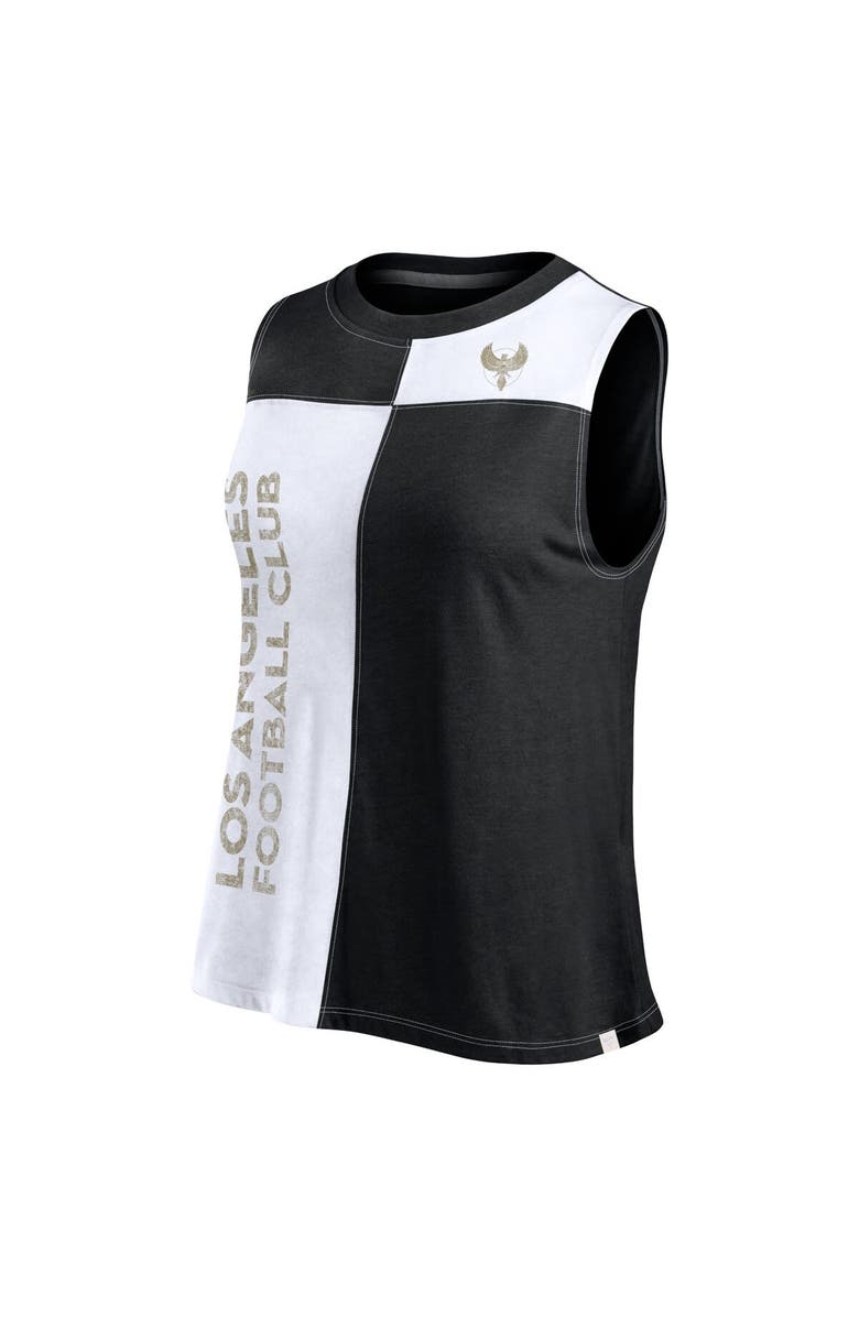 FANATICS Women's Fanatics Branded Black LAFC Script Colorblock Tank Top, Alternate, color, Black