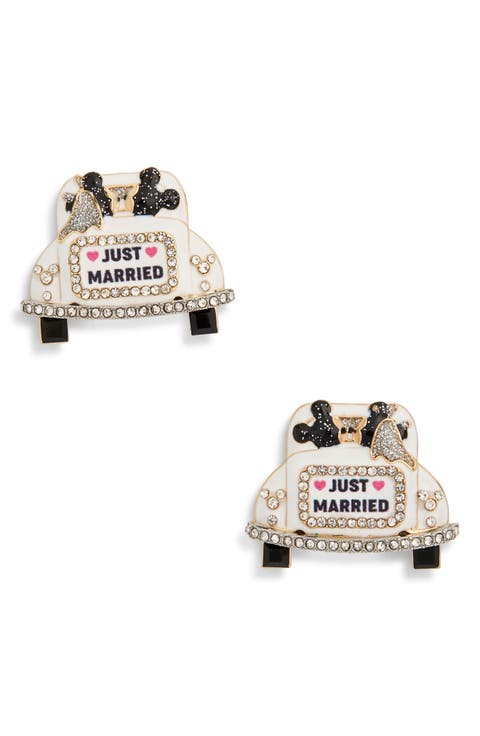 Mickey Mouse Just Married Stud Earrings