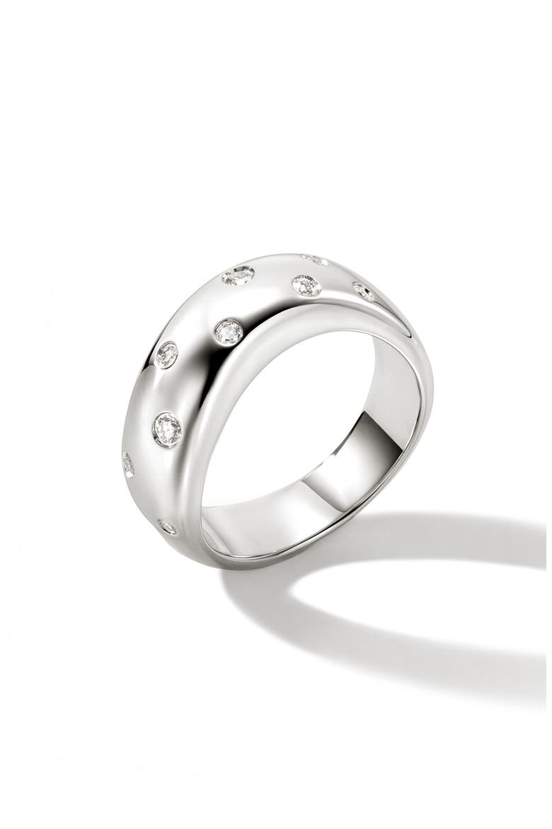 Surf Diamond Band Ring, Alternate, color, SILVER