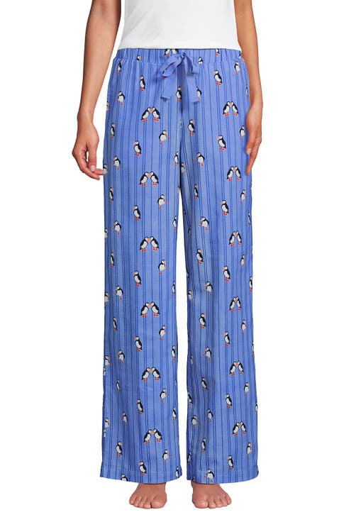 Print Flannel Pajama Pants