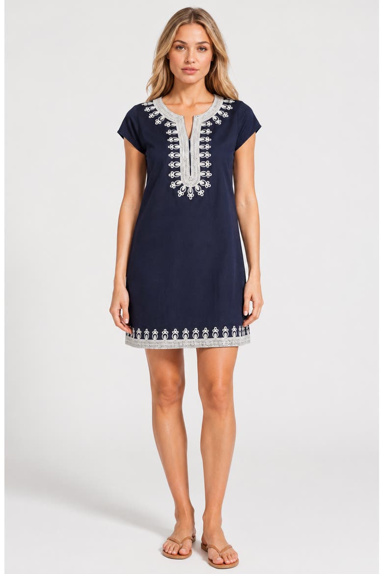 Rowena Tunic, Main, color, Navy/White