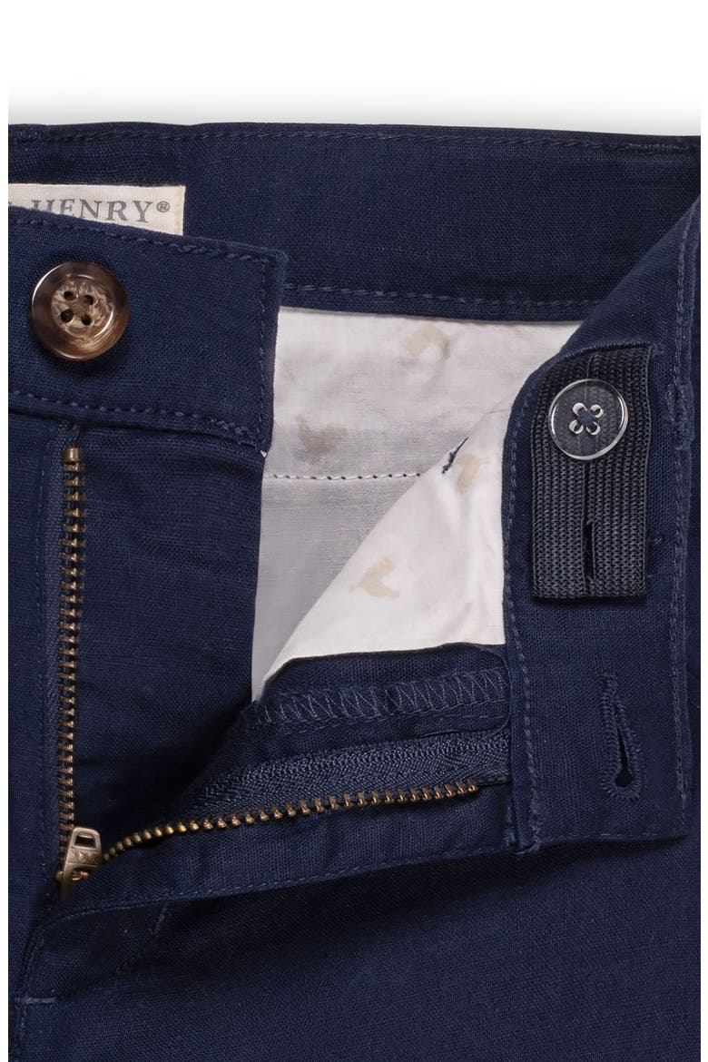 Kids' Linen Blend Short, Alternate, color, Navy Linen
