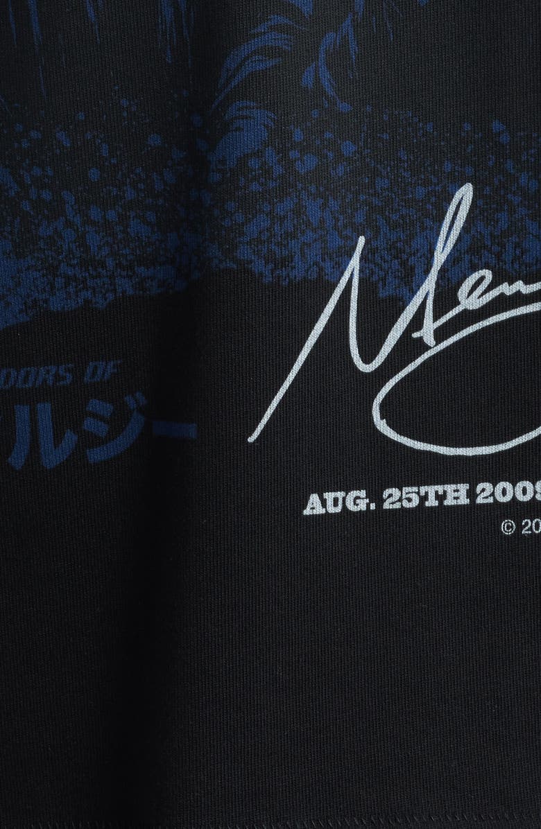 MEMORY LANE Oversize Crystal Embellished Nostalgic Champs Crop Graphic T-Shirt, Alternate, color, Vintage Black