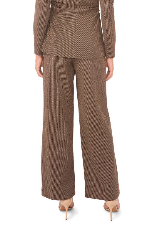 Vince Camuto Pintuck Pleat Wide Leg Pants In Brown