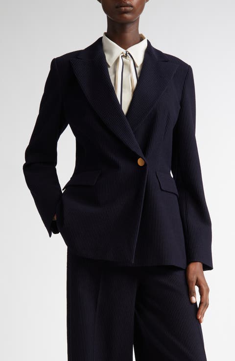 blue wool wrap jacekt 1817