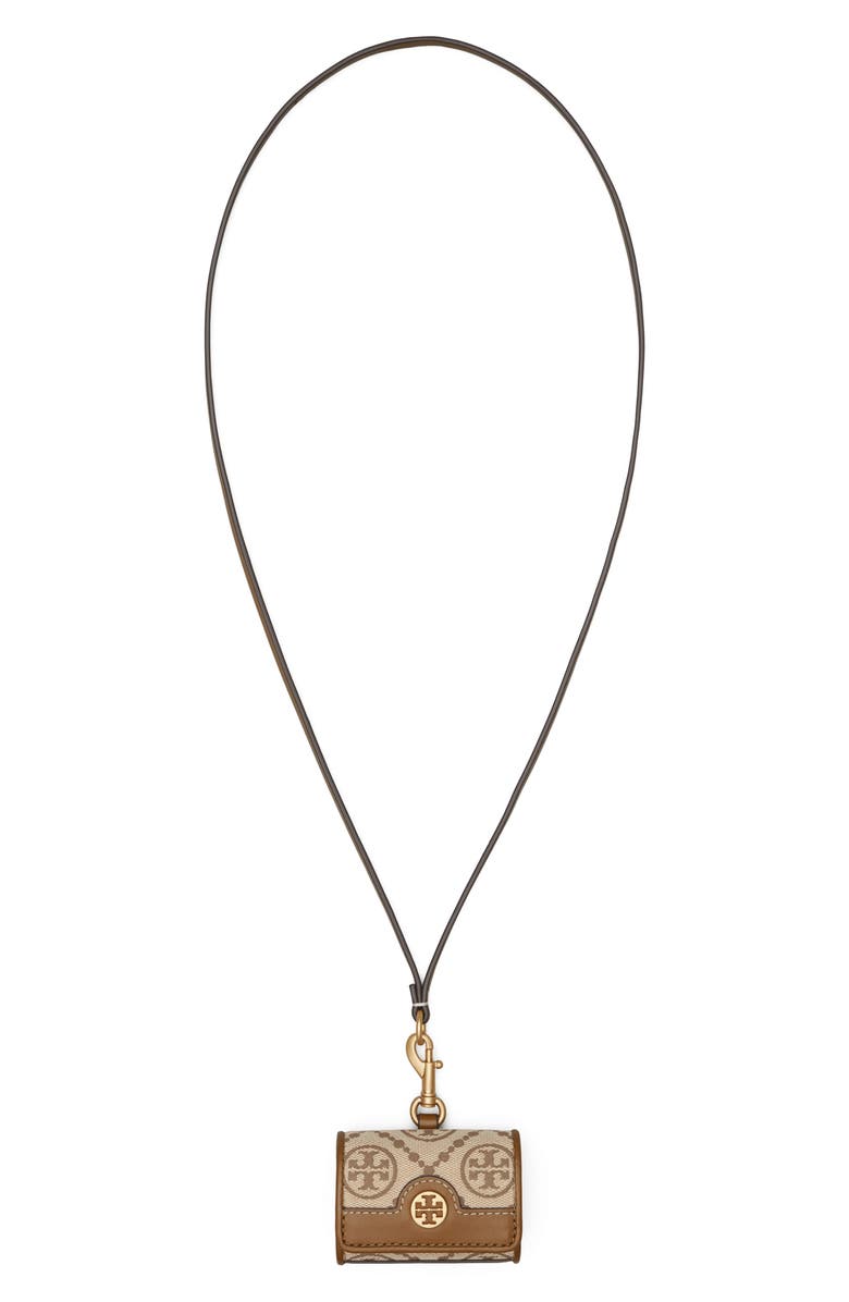 Tory Burch T Monogram Jacquard AirPods Case, Alternate, color, 