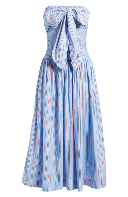 DAMSON MADDER DAMSON MADDER MIA TIE NECK STRAPLESS MIDI DRESS