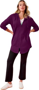 Roaman's Fleece Zip Hoodie Sweatshirt