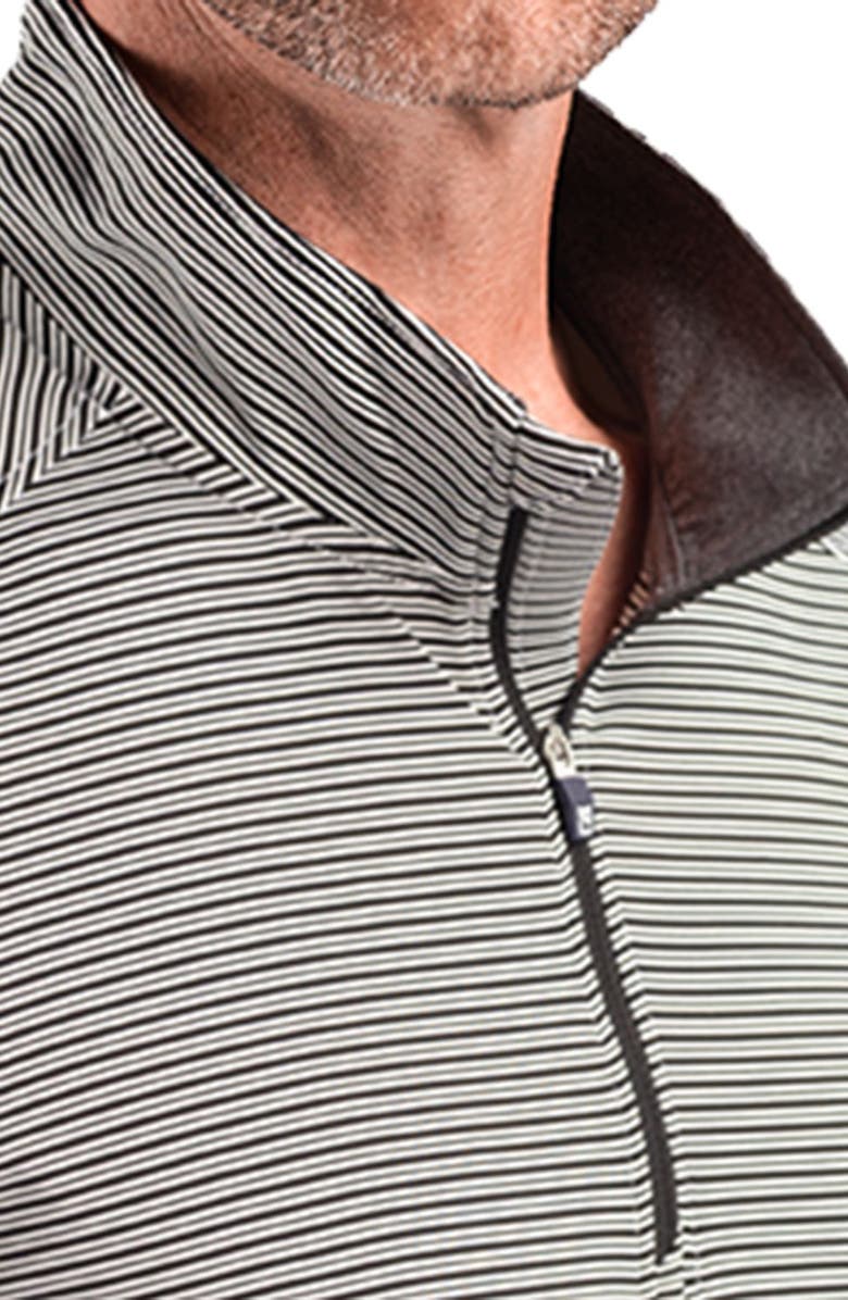 CBUK by Cutter & Buck Forge Epic Confidence Stripe Performance Quarter Zip Pullover, Alternate, color, 