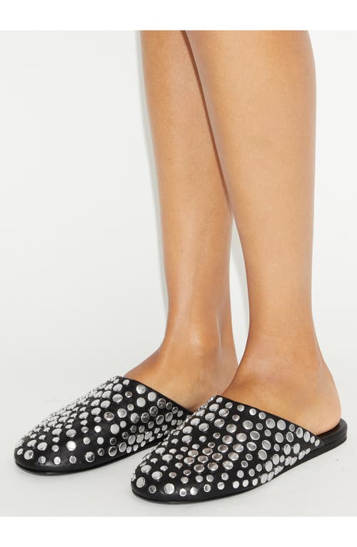 Tory Burch Studded Embellished Leather Mules In Multi