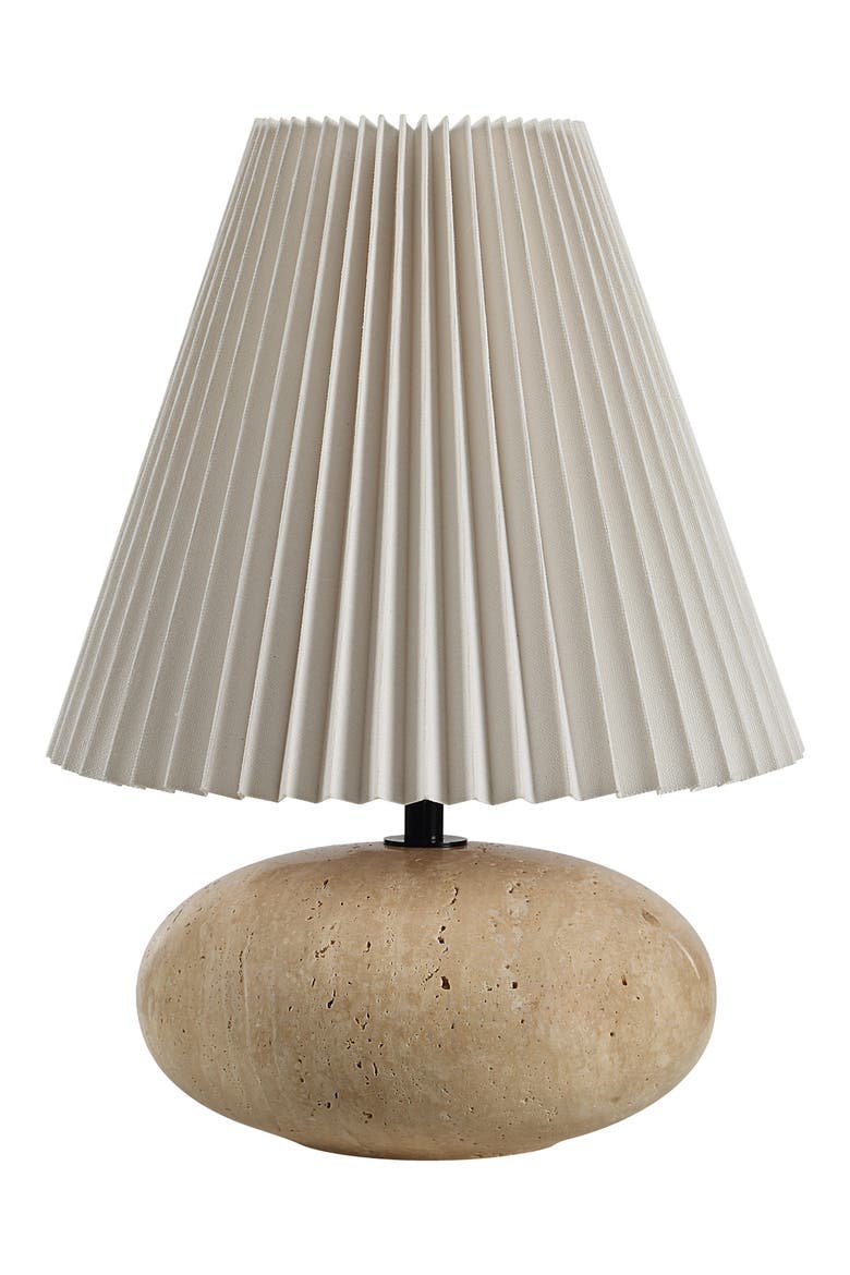 Noto Travertine Table Lamp, Main, color, NO COLOR