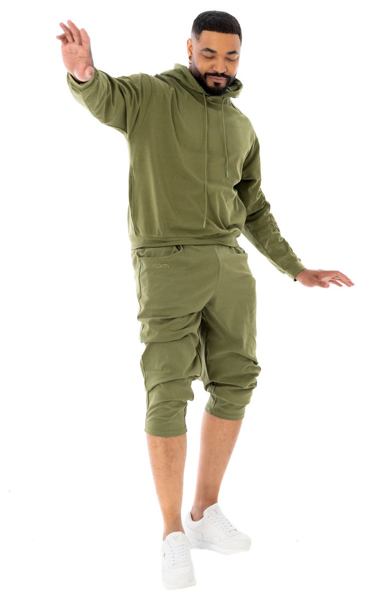 Dai Moda Tony Crop Leisure Pant, Alternate, color, Army