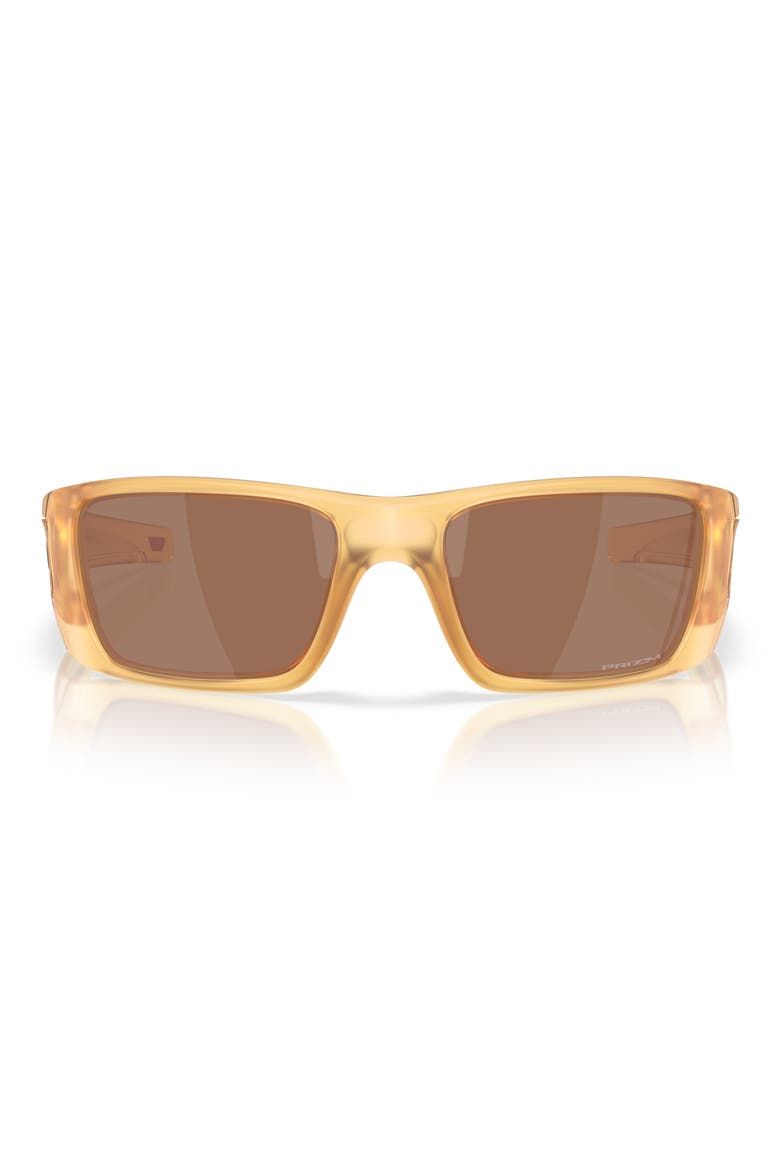 Fuel Cell 60mm Prizm™ Rectangular Wrap Sunglasses, Main, color, DARK GREY