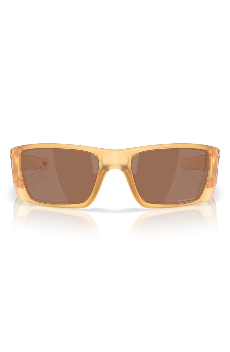 Oakley Fuel Cell 60mm Prizm<sup>™</sup> Rectangular Wrap Sunglasses, Main, color,