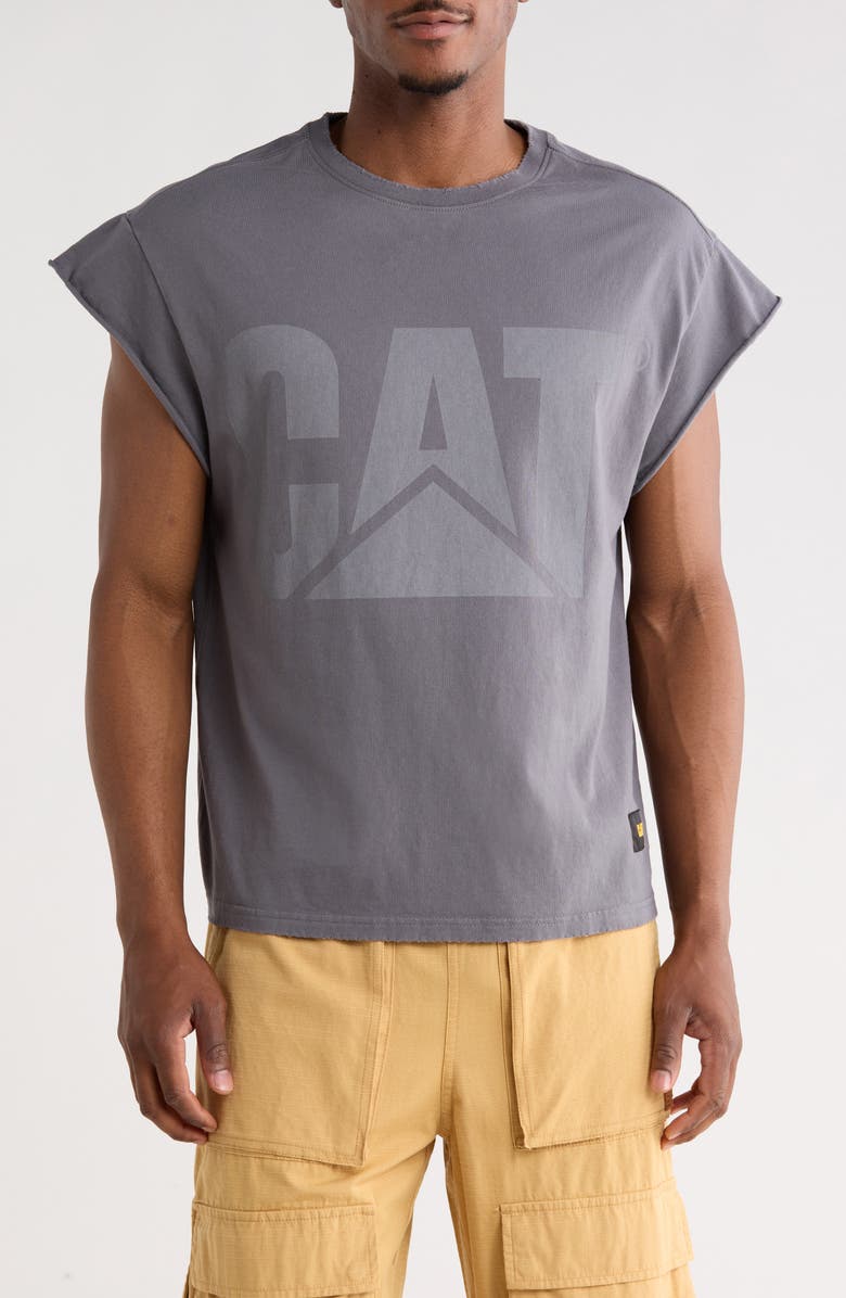 CAT WWR CAT Muscle Graphic Tank, Main, color, City Skyline