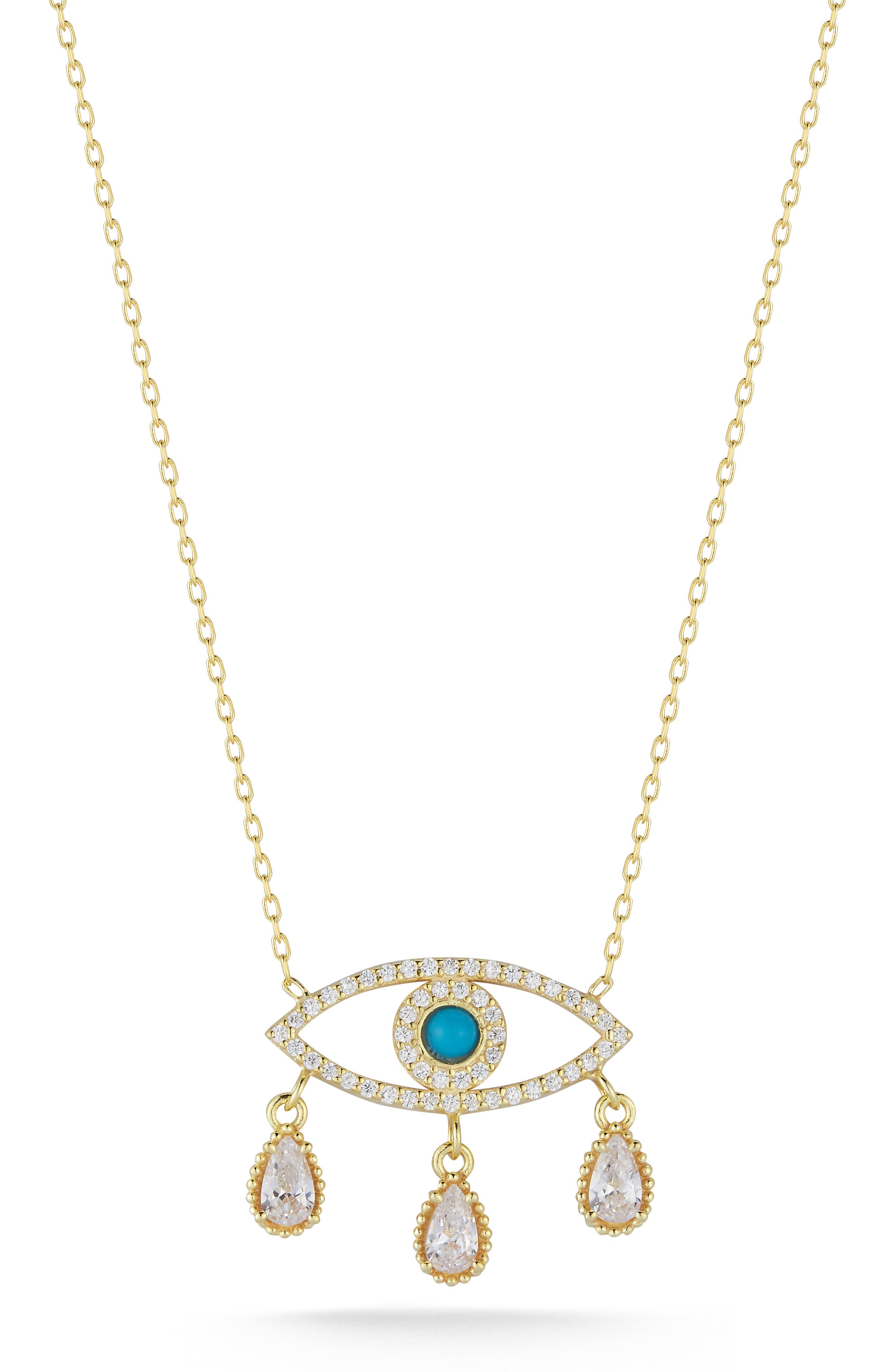 SPHERA MILANO Evil Eye Pendant Necklace
