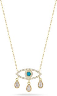 SPHERA MILANO Evil Eye Pendant Necklace