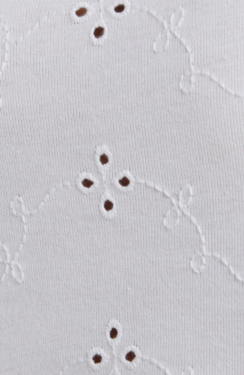 ASOS DESIGN Broderie Anglaise Cotton Corset Top, Alternate, color,