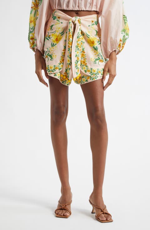 ショートパンツ FARM Rio SS24 White linen Tree Macaw shorts (321906 L0025) Farm Rio White linen Tree Macaw shorts - Shorts - BeyondStyle