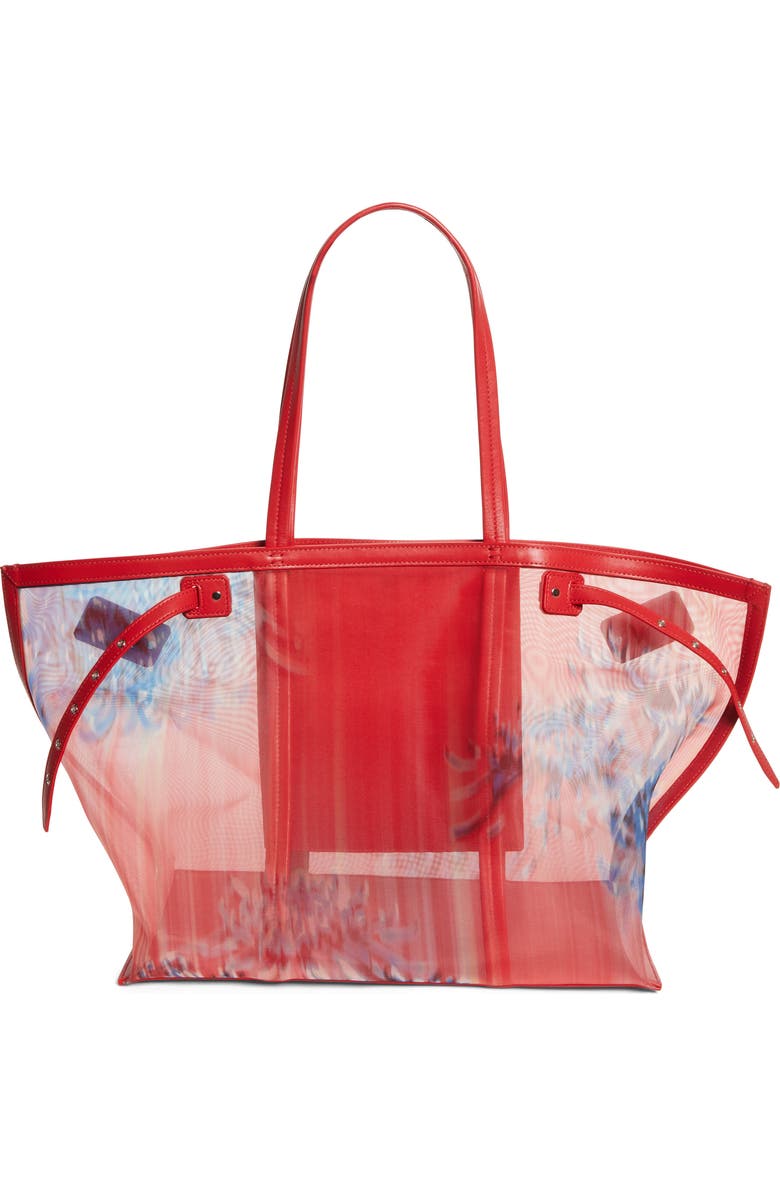 Proenza Schouler Days Mesh Carryall Tote, Alternate, color, Flame Multi