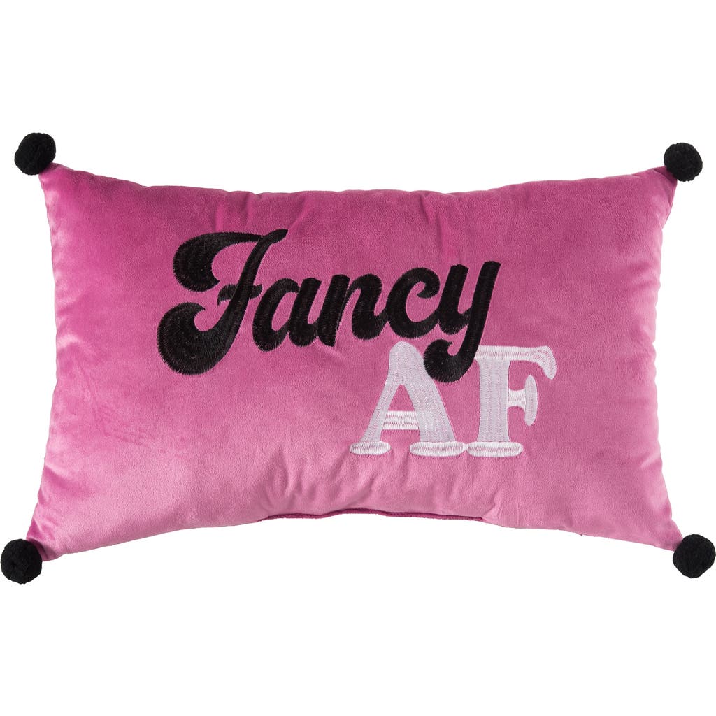 Totalee Gift Fancy Af Lumbar Velvet Pillow Polyester Pink