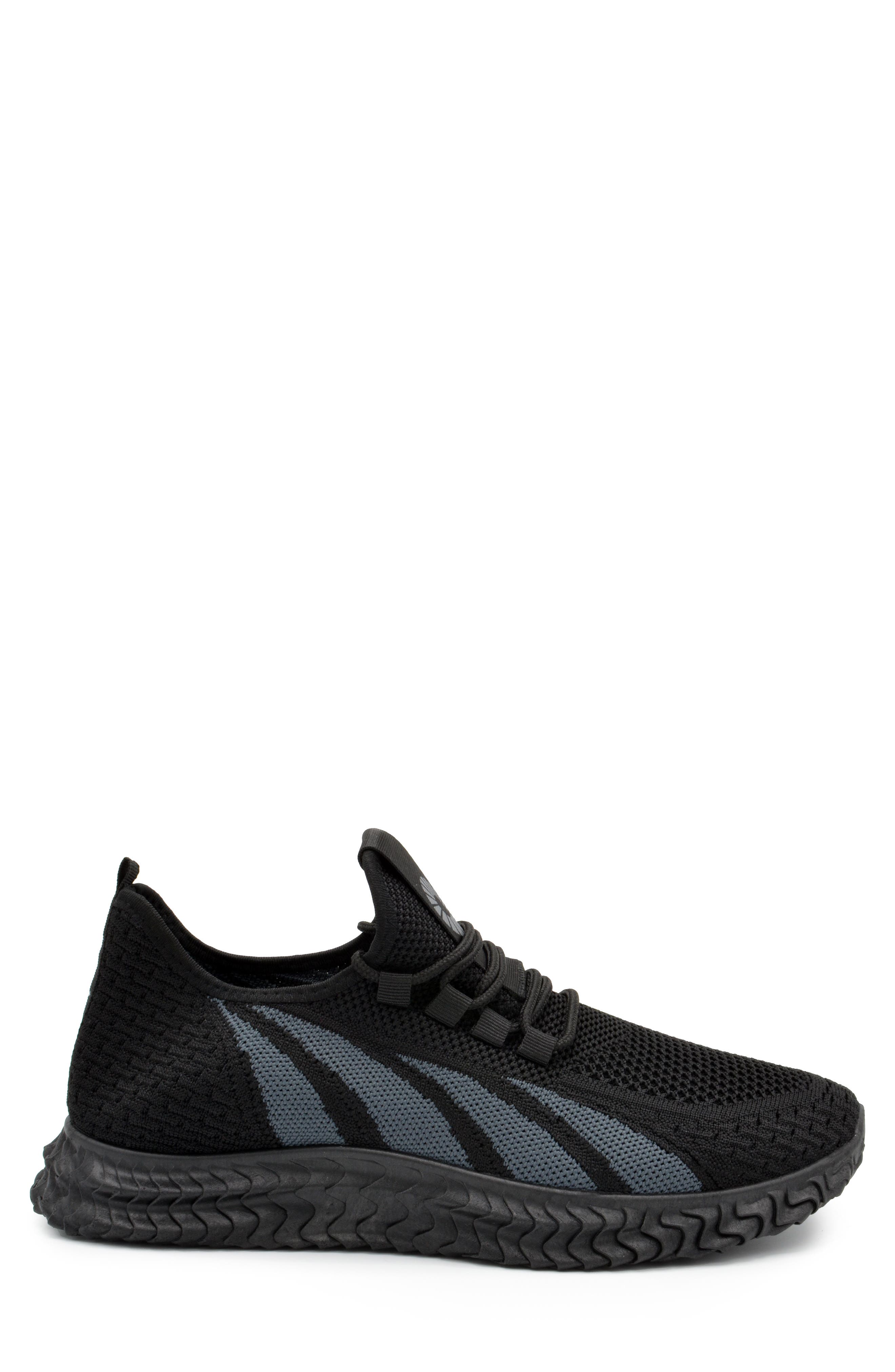 AKADEMIKS Wave Knit Stripe Sneaker, Alternate, color, 