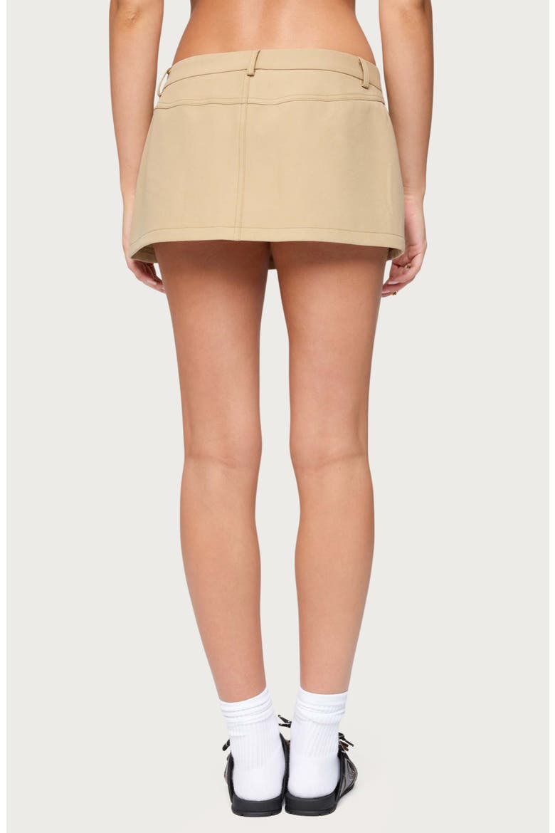 Madalene Tailored Miniskort, Alternate, color, BEIGE