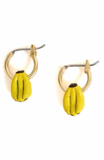 Clare V. La Banane Huggie Earrings