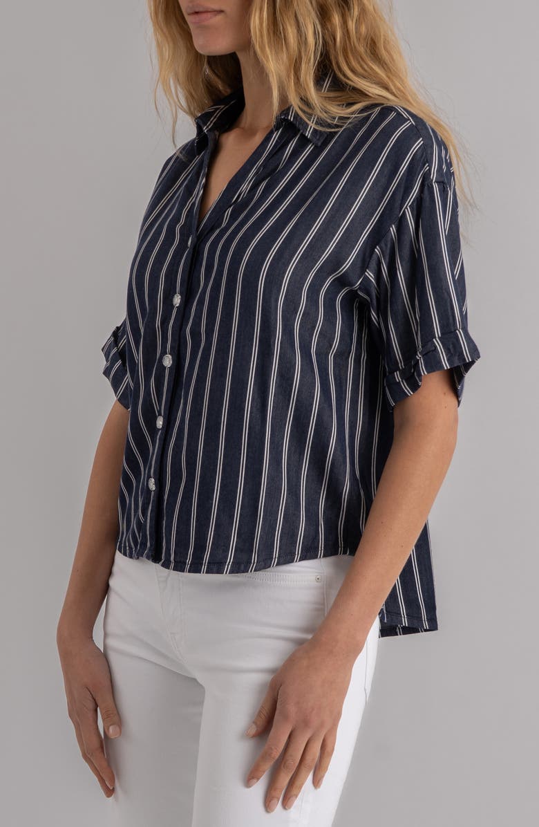 KUT from the Kloth Brenda Stripe Button-Up Shirt, Alternate, color, 