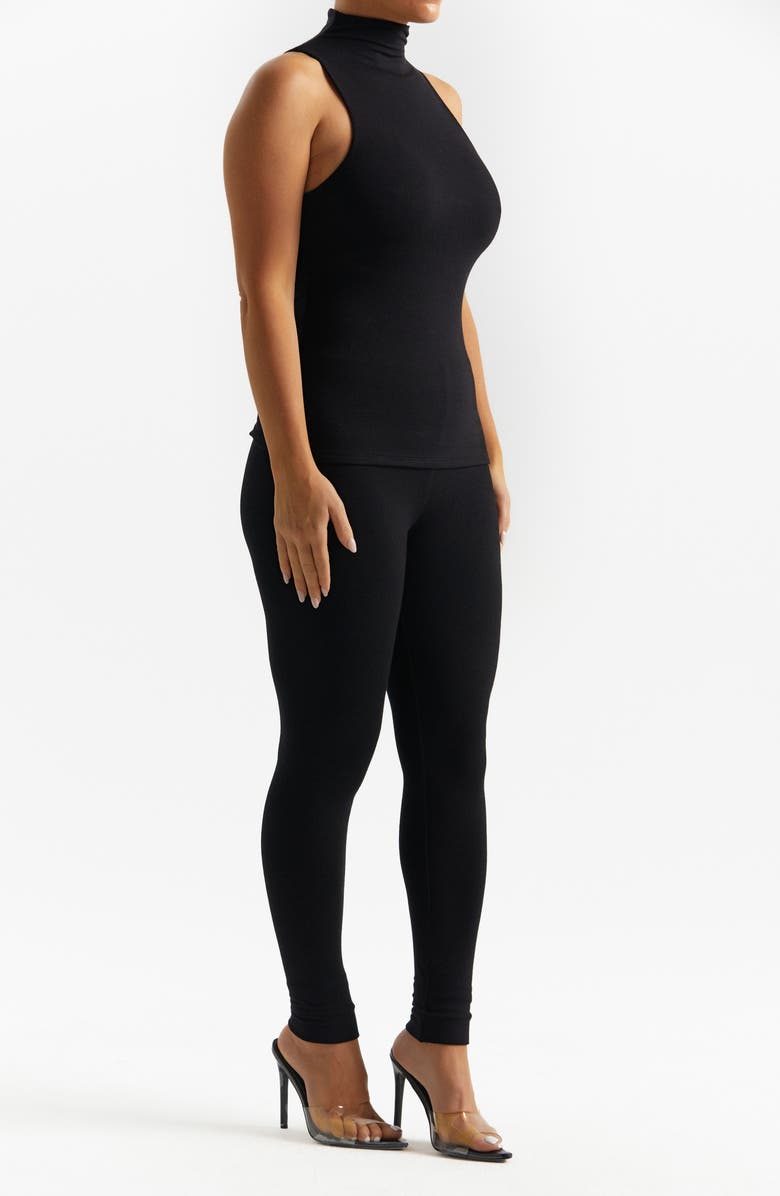 Naked Wardrobe Sleeveless Mock Neck Top, Alternate, color, 