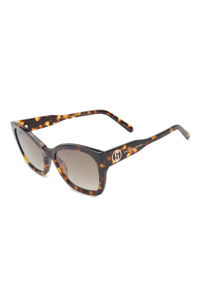 56mm Gradient Round Sunglasses, Alternate, color, HAVANA/ BROWN