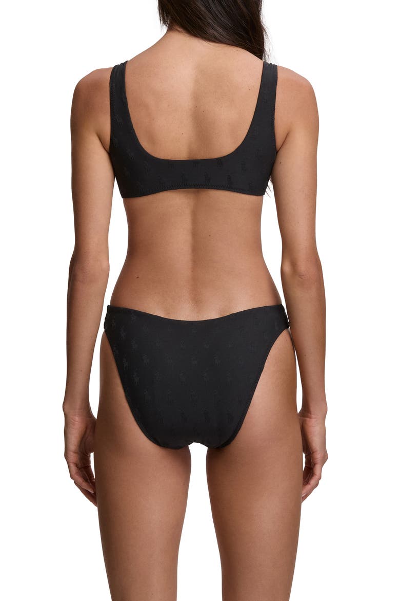 Deep Scoop Bikini Top, Alternate, color, BLACK