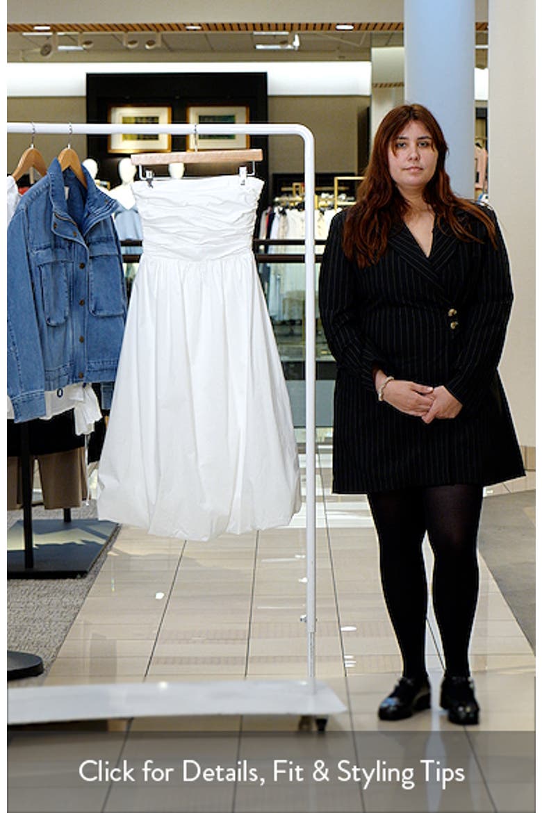 Katherine Bubble Hem Stretch Cotton Midi Dress video