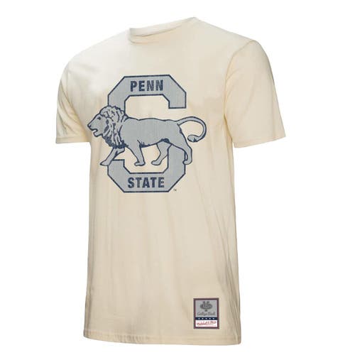 Mitchell & Ness Cream Penn State Nittany Lions Vintage Tone T-shirt